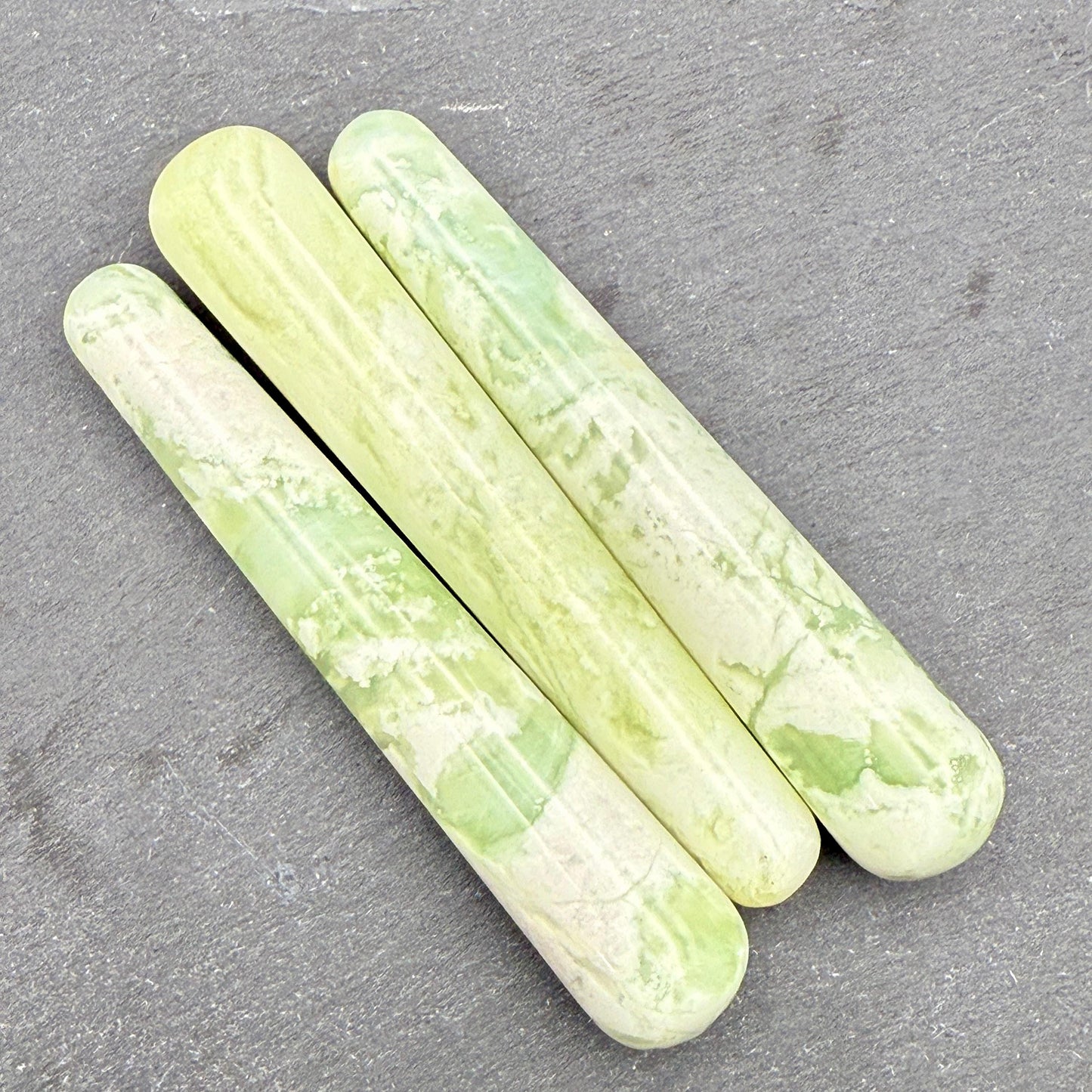 Chinese Jade Crystal Massage Wand | Natural Stone Acupressure Tool for Trigger Point Therapy, Muscle Relief & Energy Healing