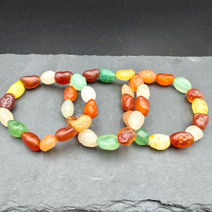 Gobi Desert Agate Bracelet 12x10MM • Natural Desert Stone • Grounding, Protection & Earth Energy Healing Jewelry