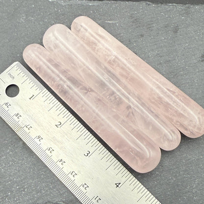 Rose Quartz Massage Wand – Crystal Massage Tool, Natural Stone Acupressure Wand, Reflexology & Reiki Crystal, Self Care Gift