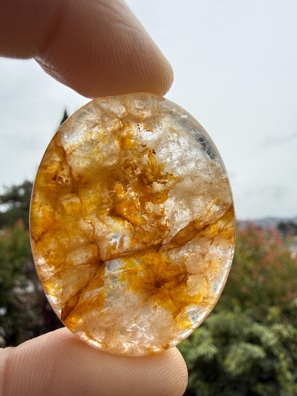 Golden Healer Worry Stone — Calm & Clarity
