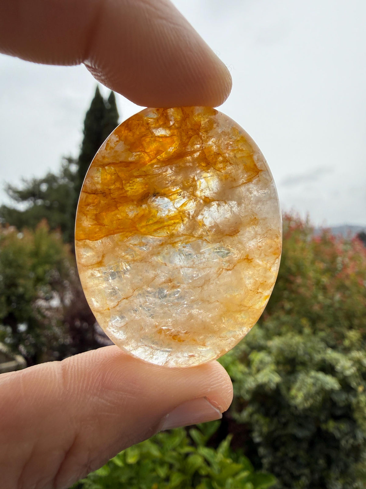 Golden Healer Worry Stone — Calm & Clarity