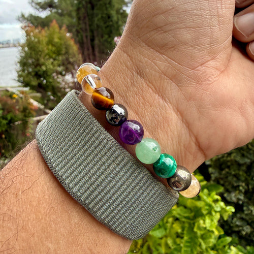 Pyrite & Citrine Bracelet — Abundance & Confidence
