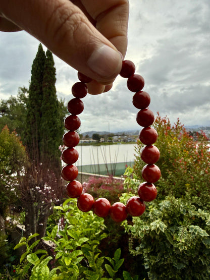 AAA Red Jasper Bracelet 8mm – Grounding, Strength, Root Chakra