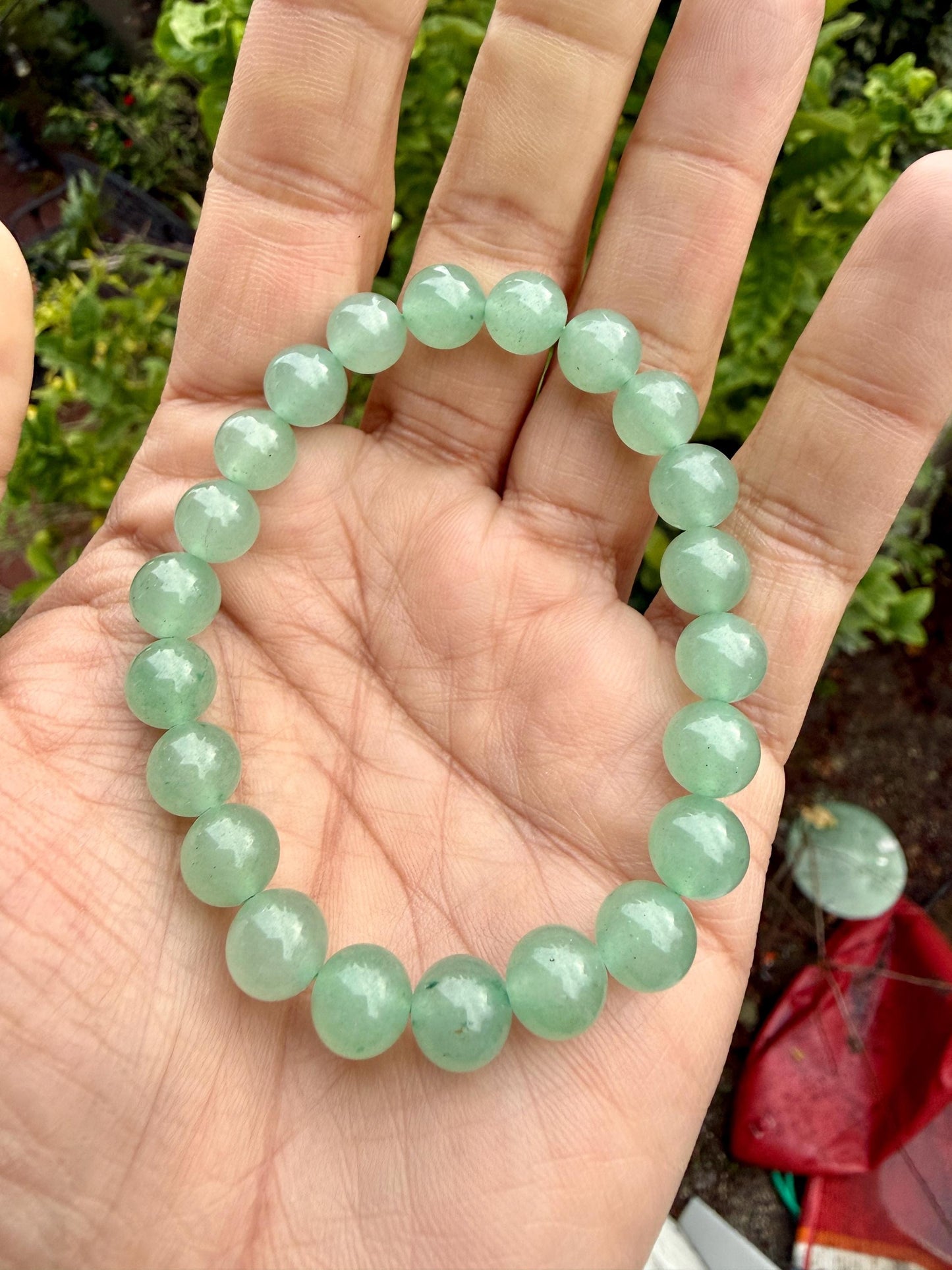 Green Aventurine Bracelet 8mm – Natural Crystal, Luck & Abundance