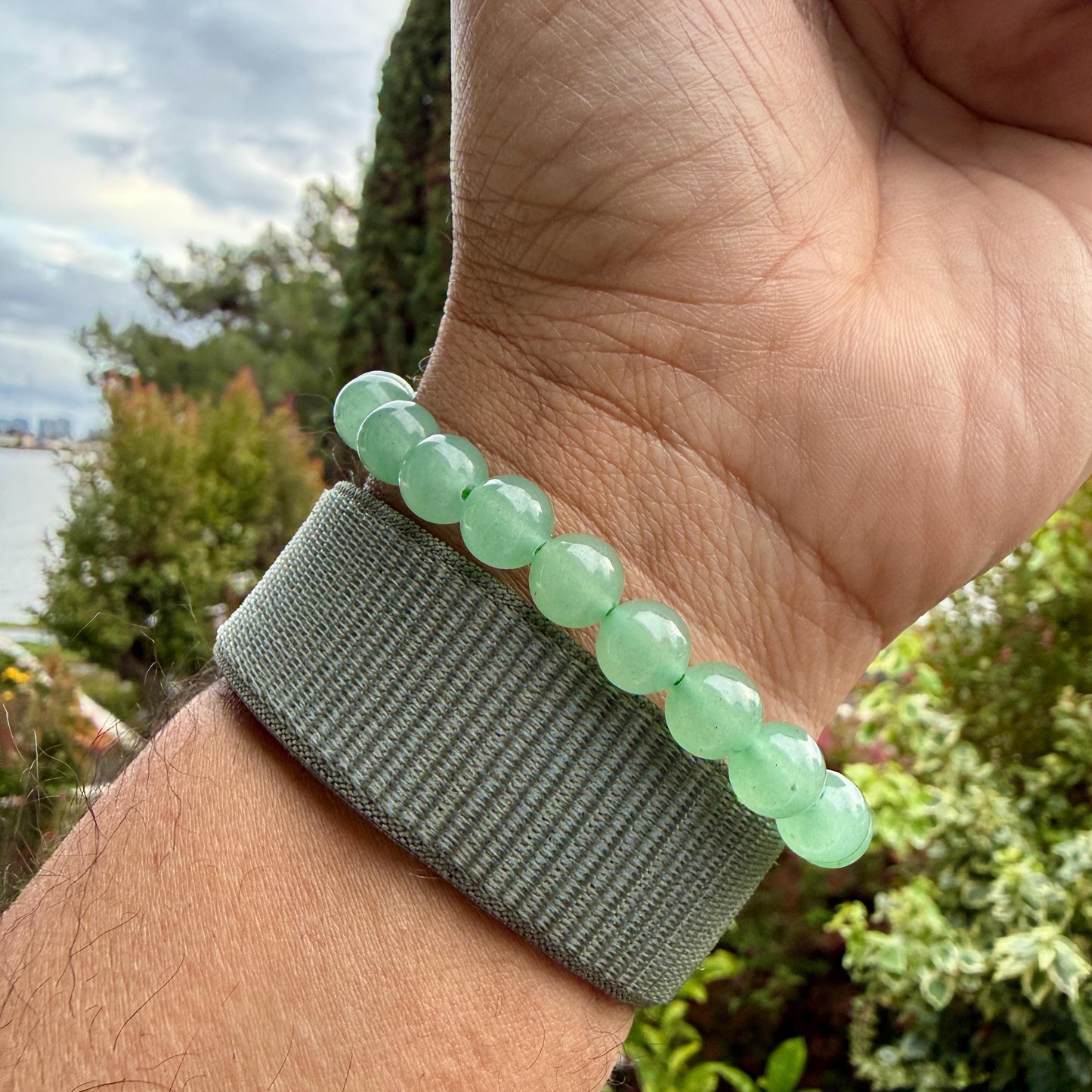 Green Aventurine Bracelet 8mm – Natural Crystal, Luck & Abundance