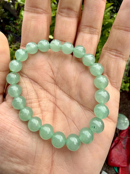 Green Aventurine Bracelet 8mm – Natural Crystal, Luck & Abundance