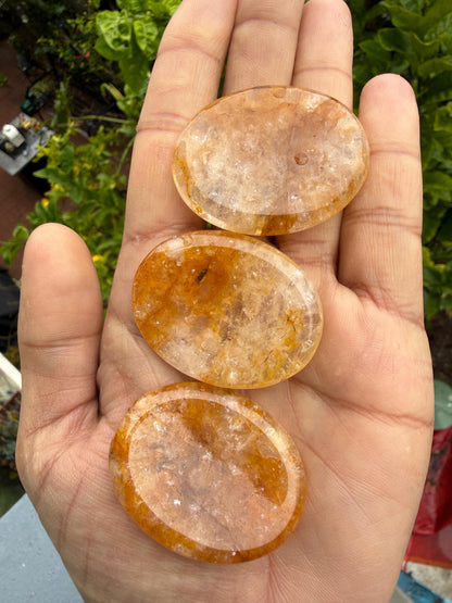Golden Healer Worry Stone — Calm & Clarity