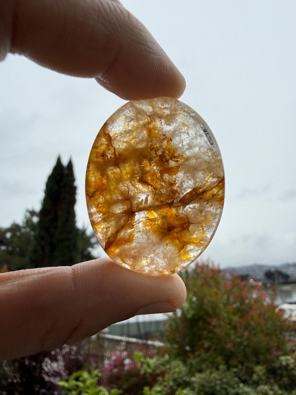 Golden Healer Worry Stone — Calm & Clarity