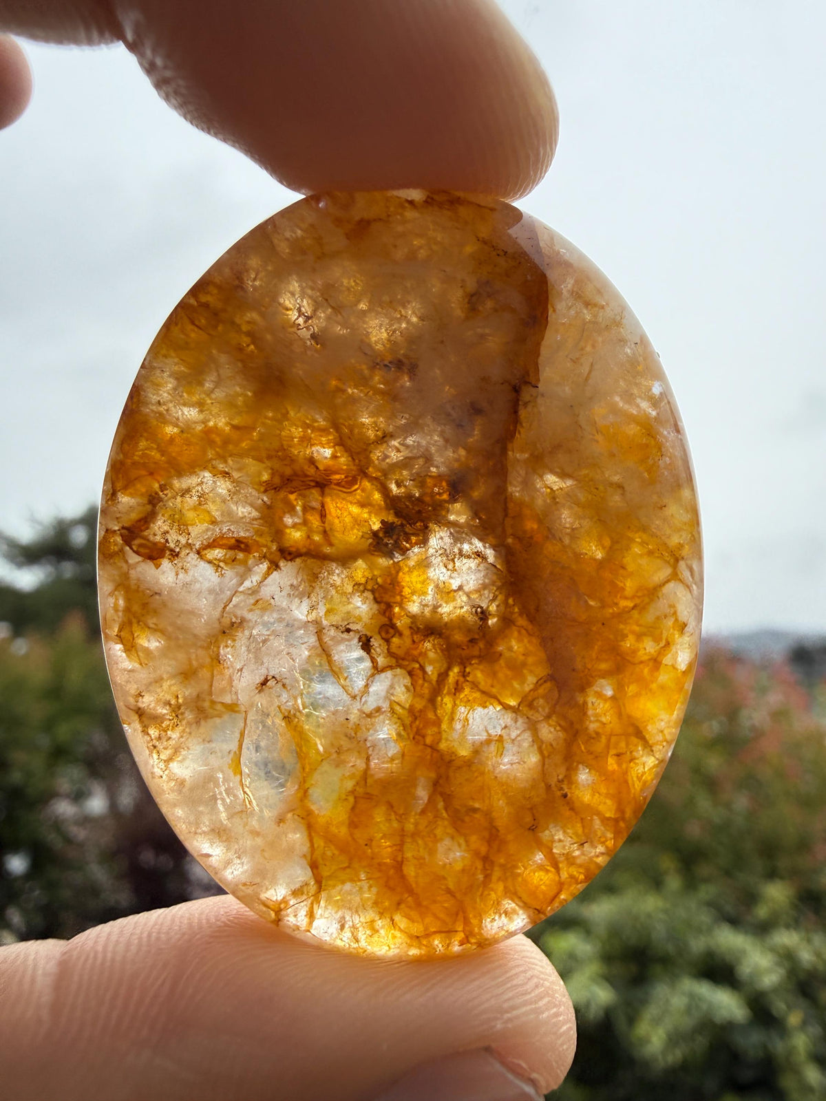 Golden Healer Worry Stone — Calm & Clarity