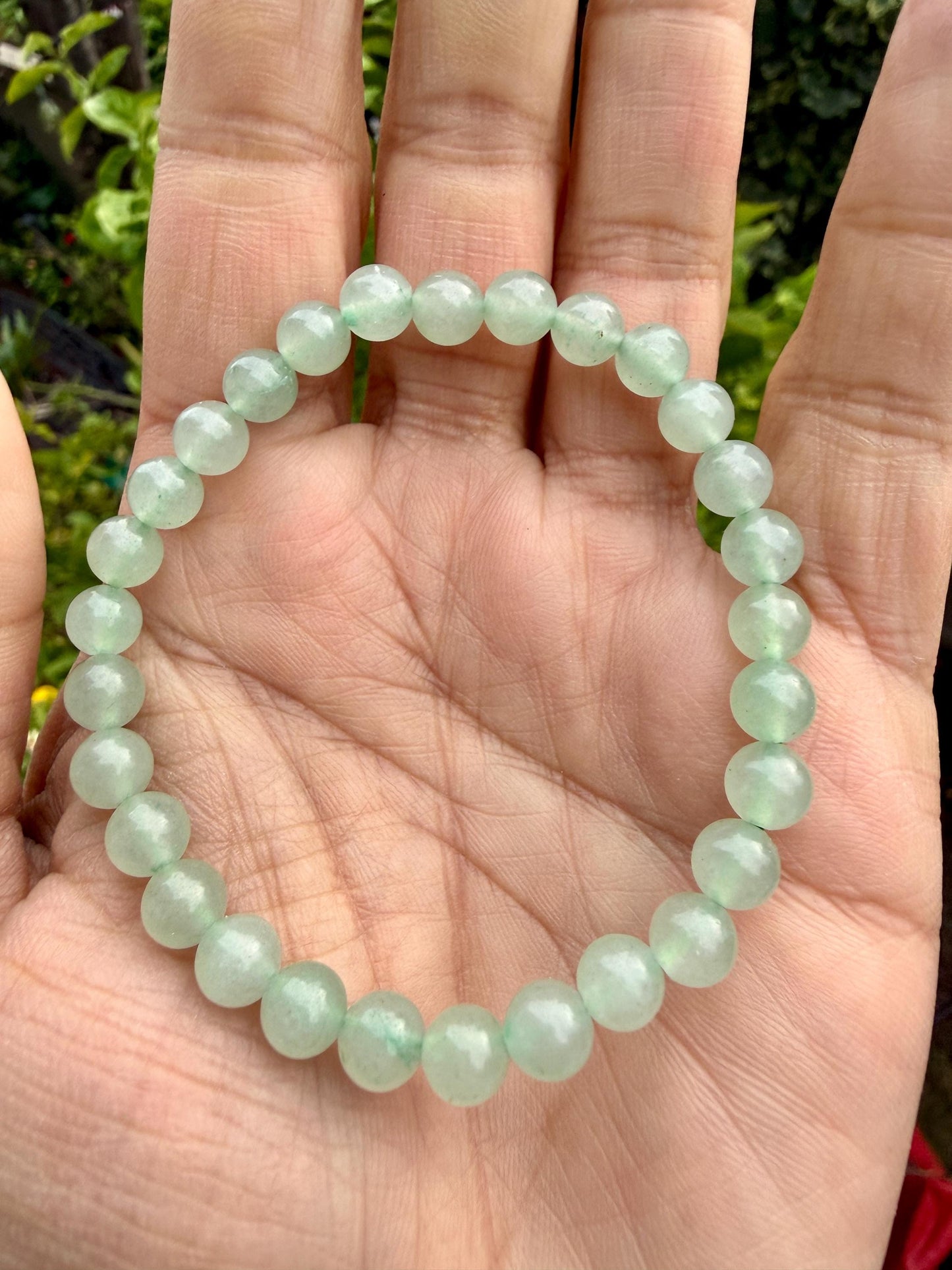 Green Aventurine Bracelet 6.5mm – Natural Crystal, Luck & Abundance