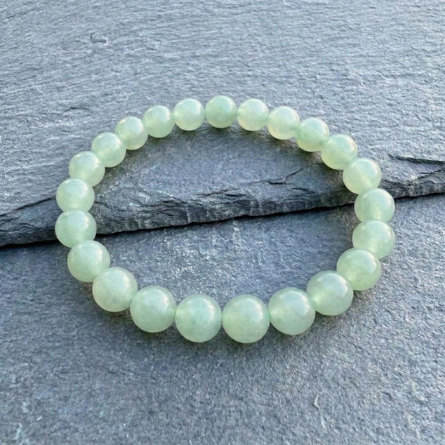 Green Aventurine Bracelet 6.5mm – Natural Crystal, Luck & Abundance