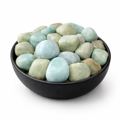 Aquamarine Tumbled Stone – Natural Crystal for Peace, Courage, Communication & Emotional Balance | March Birthstone