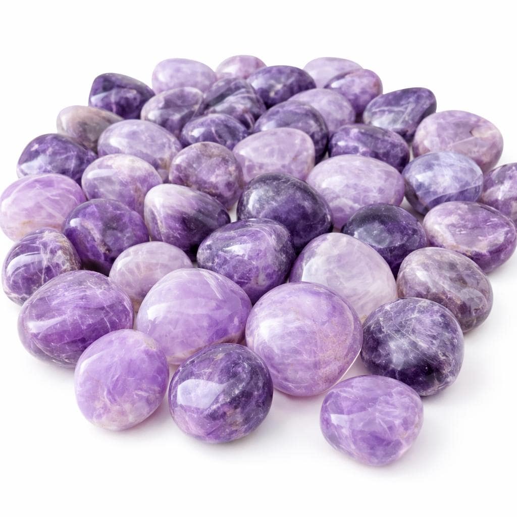 Amethyst Tumbled Stone – Natural Amethyst Crystal for Healing, Stress Relief, Sleep, Meditation & Chakra Balance
