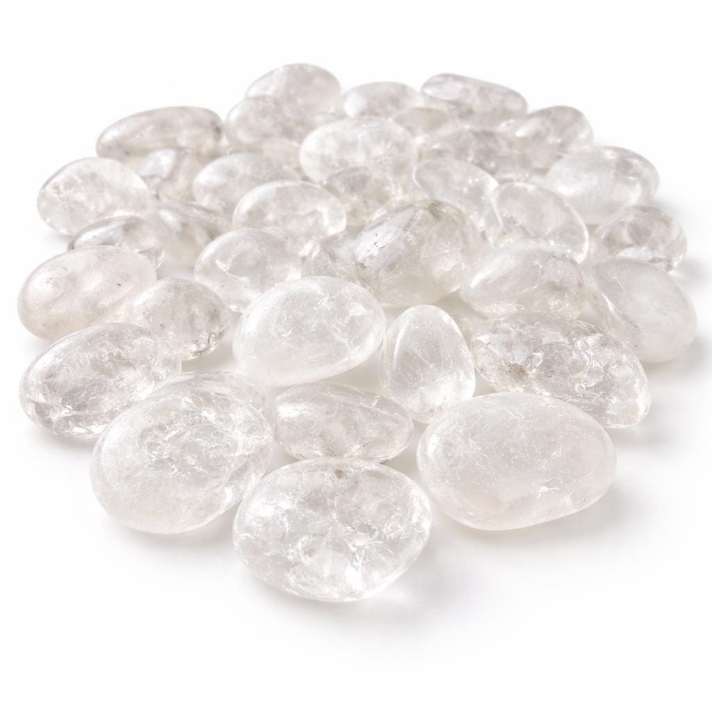 Clear Quartz Tumbled Stone – Master Healer Crystal for Energy Amplification, Clarity, Manifestation & Balance