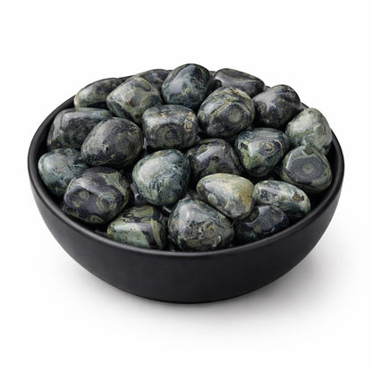 Kambaba Jasper Tumbled Stone – Natural Crystal for Grounding, Peace, Protection & Ancient Earth Energy