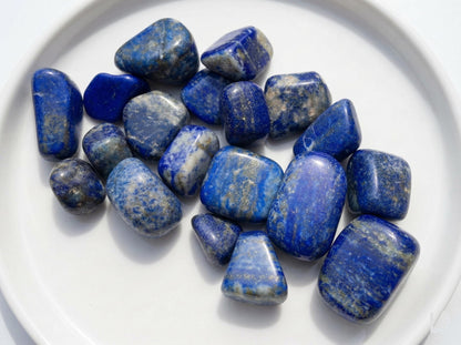 Lapis Lazuli Tumbled Stone – Natural Crystal for Wisdom, Truth, Intuition & Inner Power