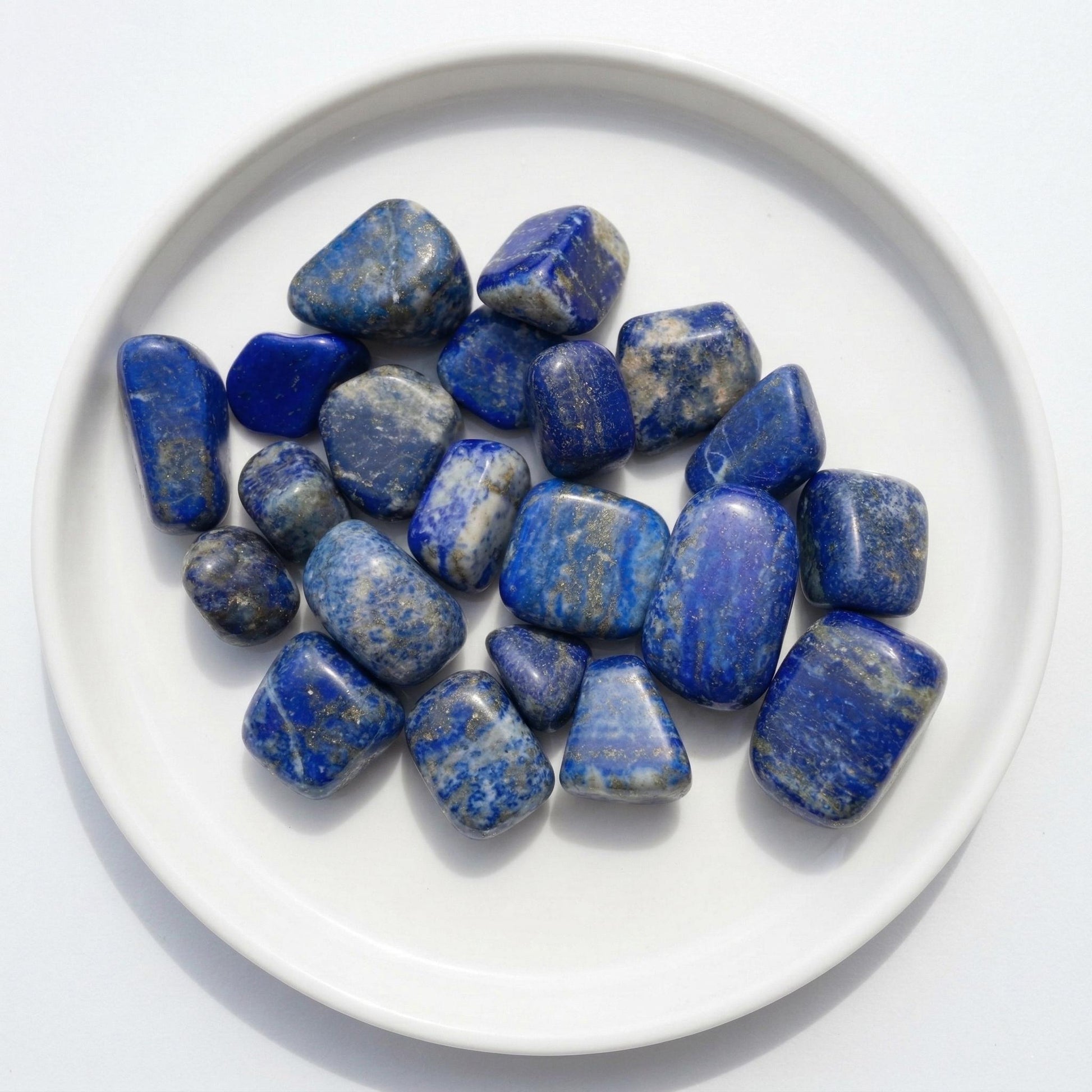 Lapis Lazuli Tumbled Stone – Natural Crystal for Wisdom, Truth, Intuition & Inner Power