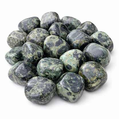 Kambaba Jasper Tumbled Stone – Natural Crystal for Grounding, Peace, Protection & Ancient Earth Energy