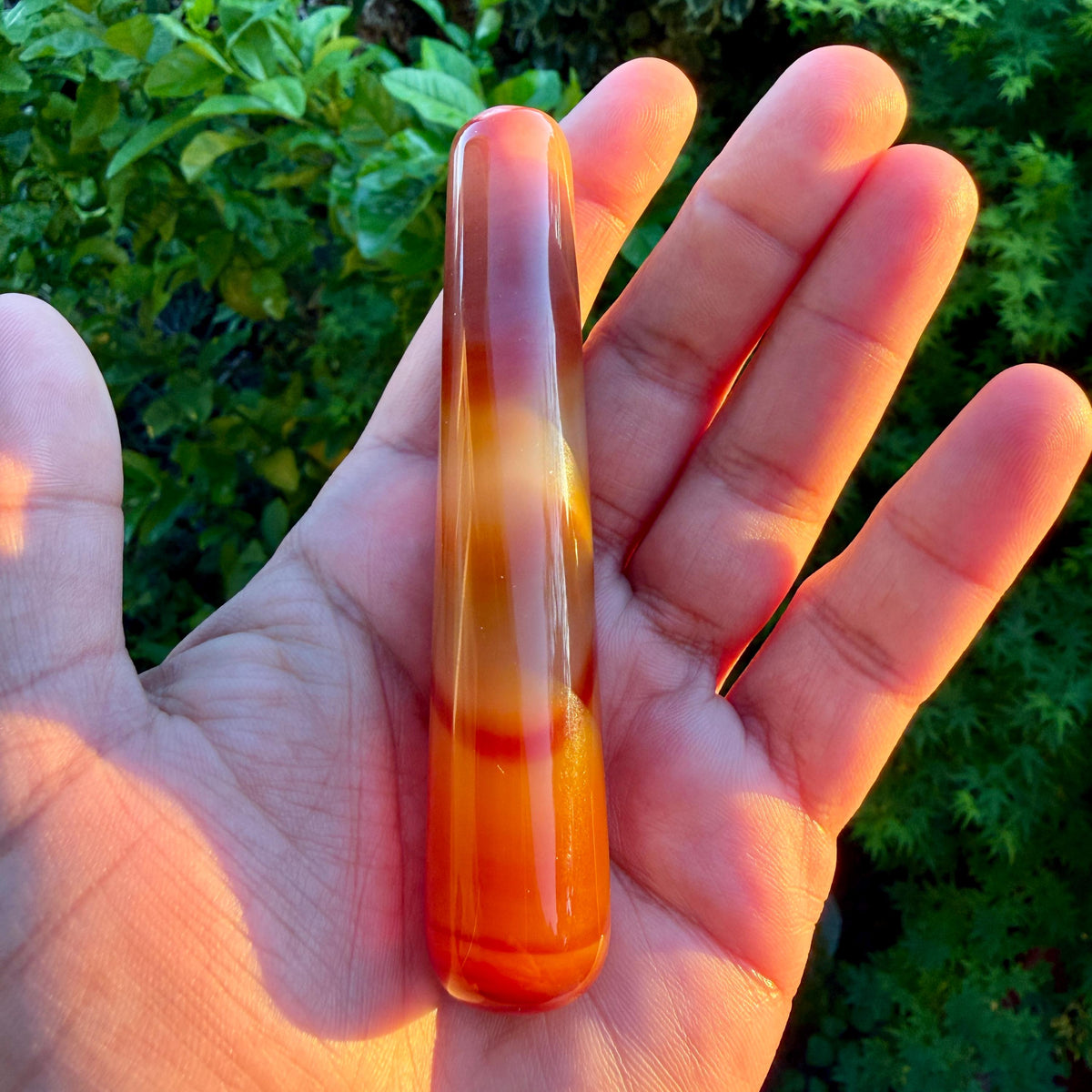 Carnelian Massage Wand — Confidence & Creativity