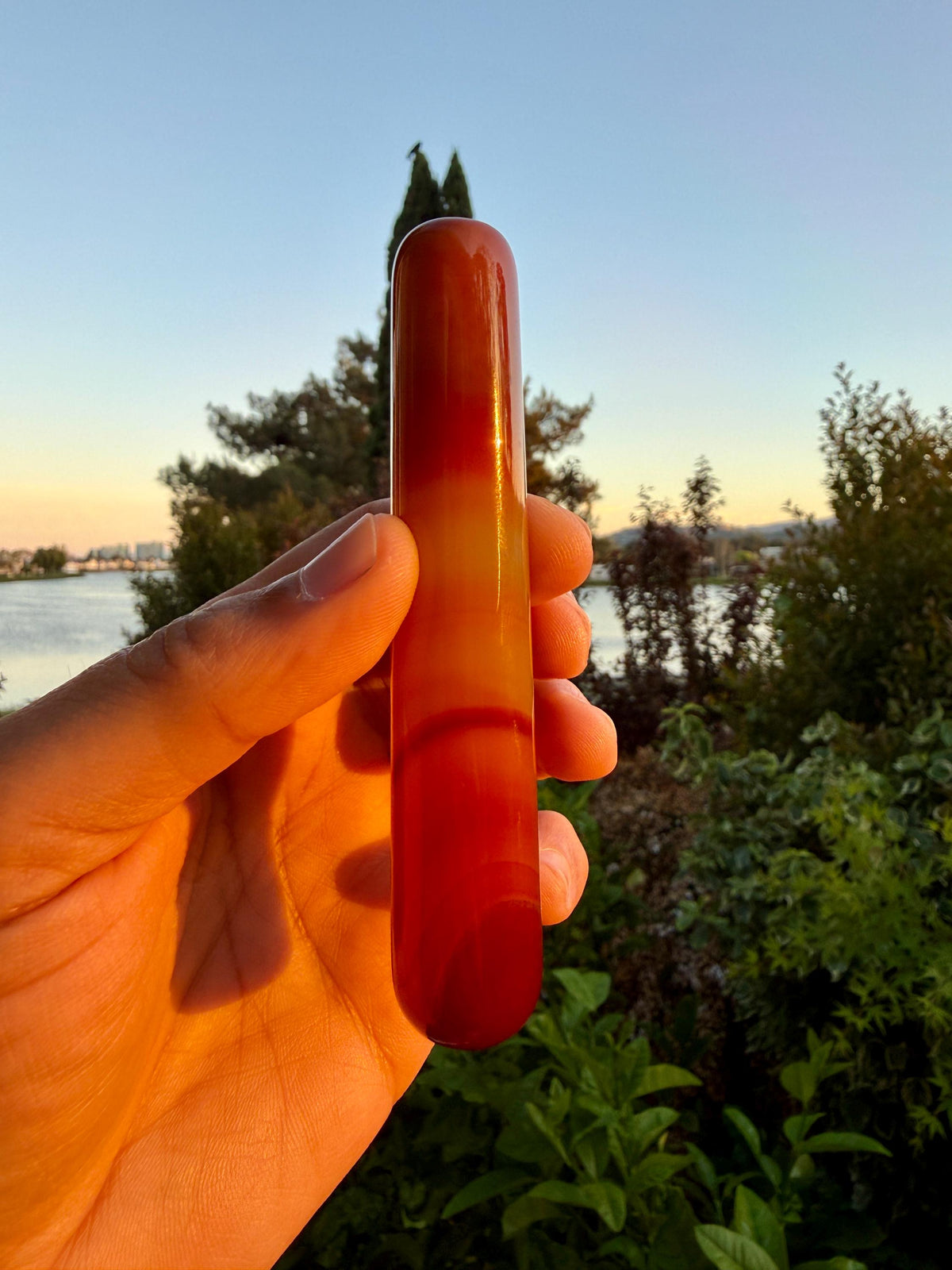 Carnelian Massage Wand — Confidence & Creativity