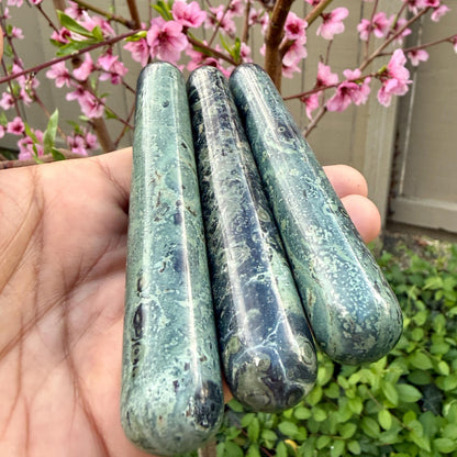 Kambaba Jasper Crystal Massage Wand | Natural Stone Massager for Acupressure and Trigger Point