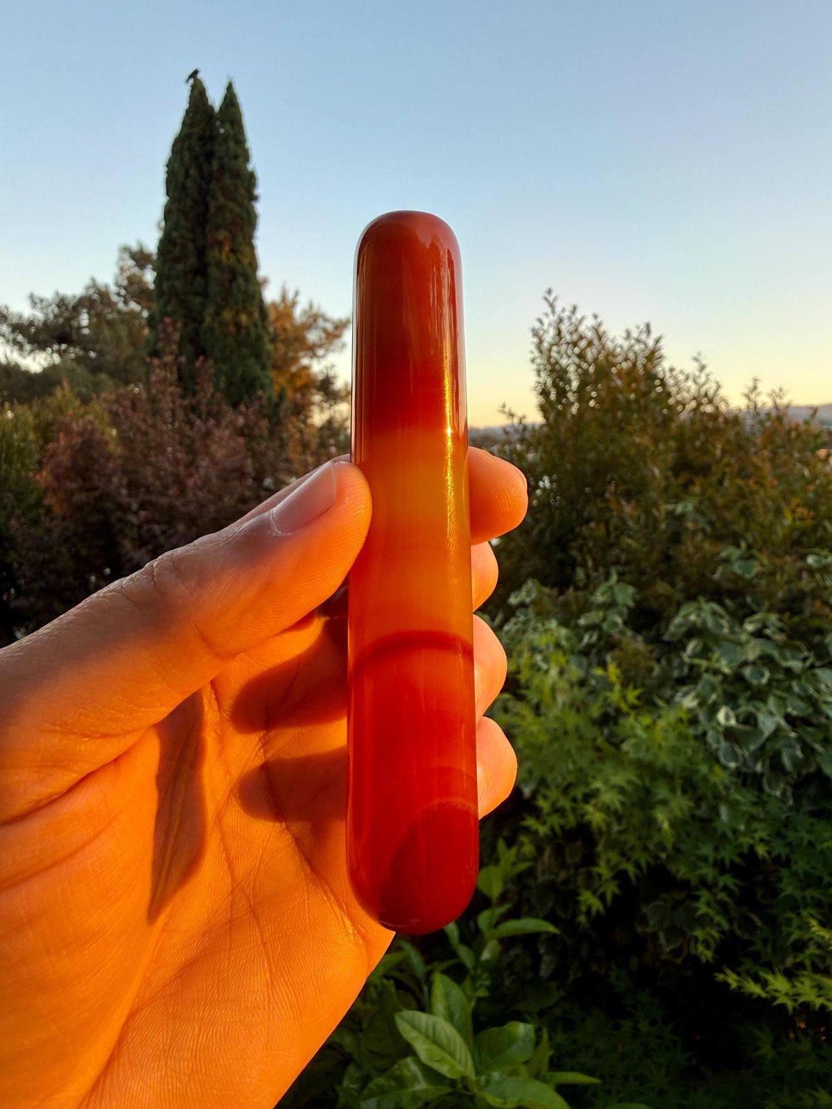 Carnelian Massage Wand — Confidence & Creativity