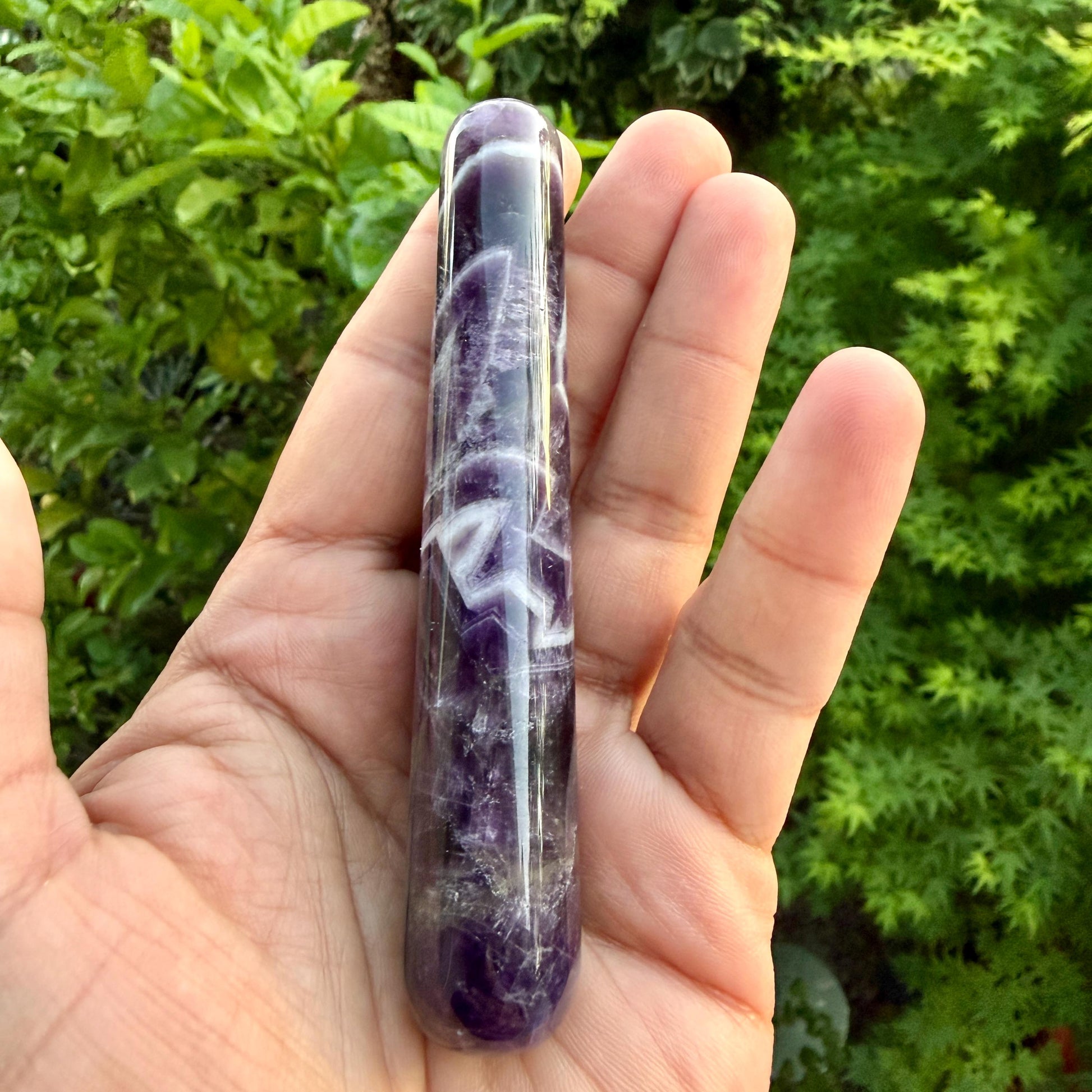 Amethyst Crystal Massage Wand | Acupressure, Trigger Point Therapy