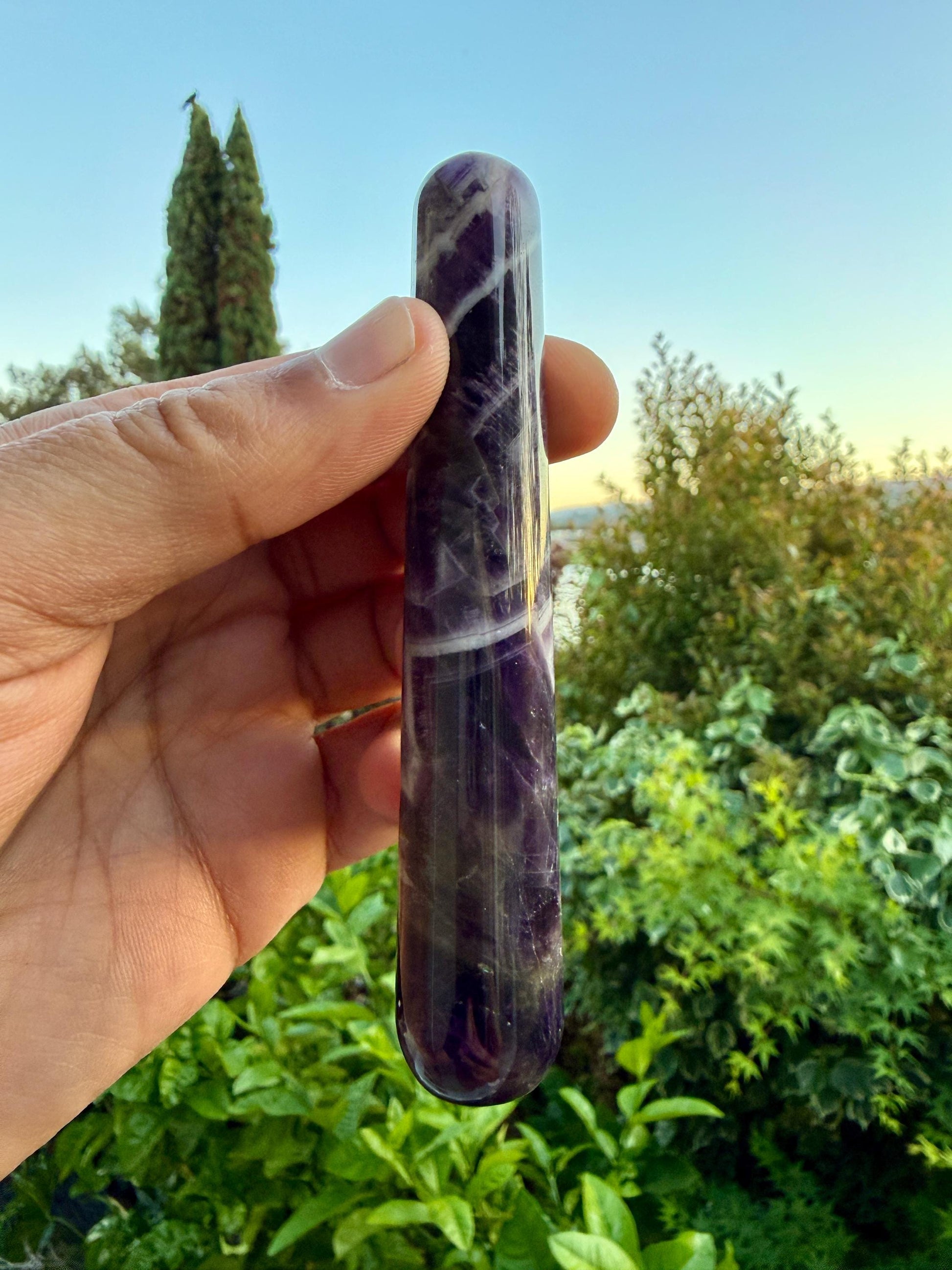 Amethyst Crystal Massage Wand | Acupressure, Trigger Point Therapy