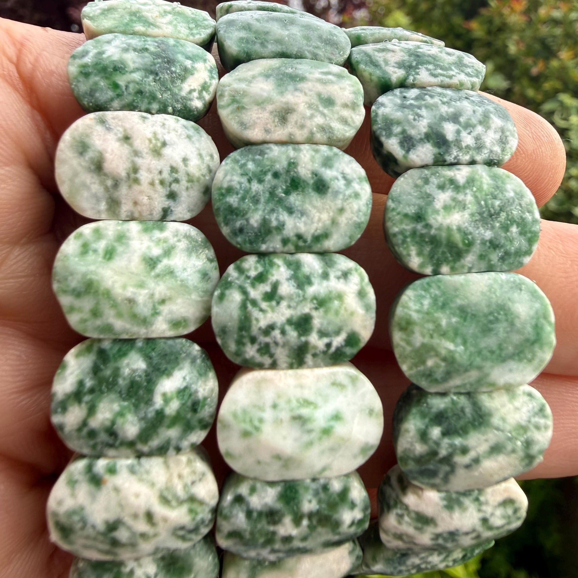 Tree Agate Bracelet – Oval Faceted