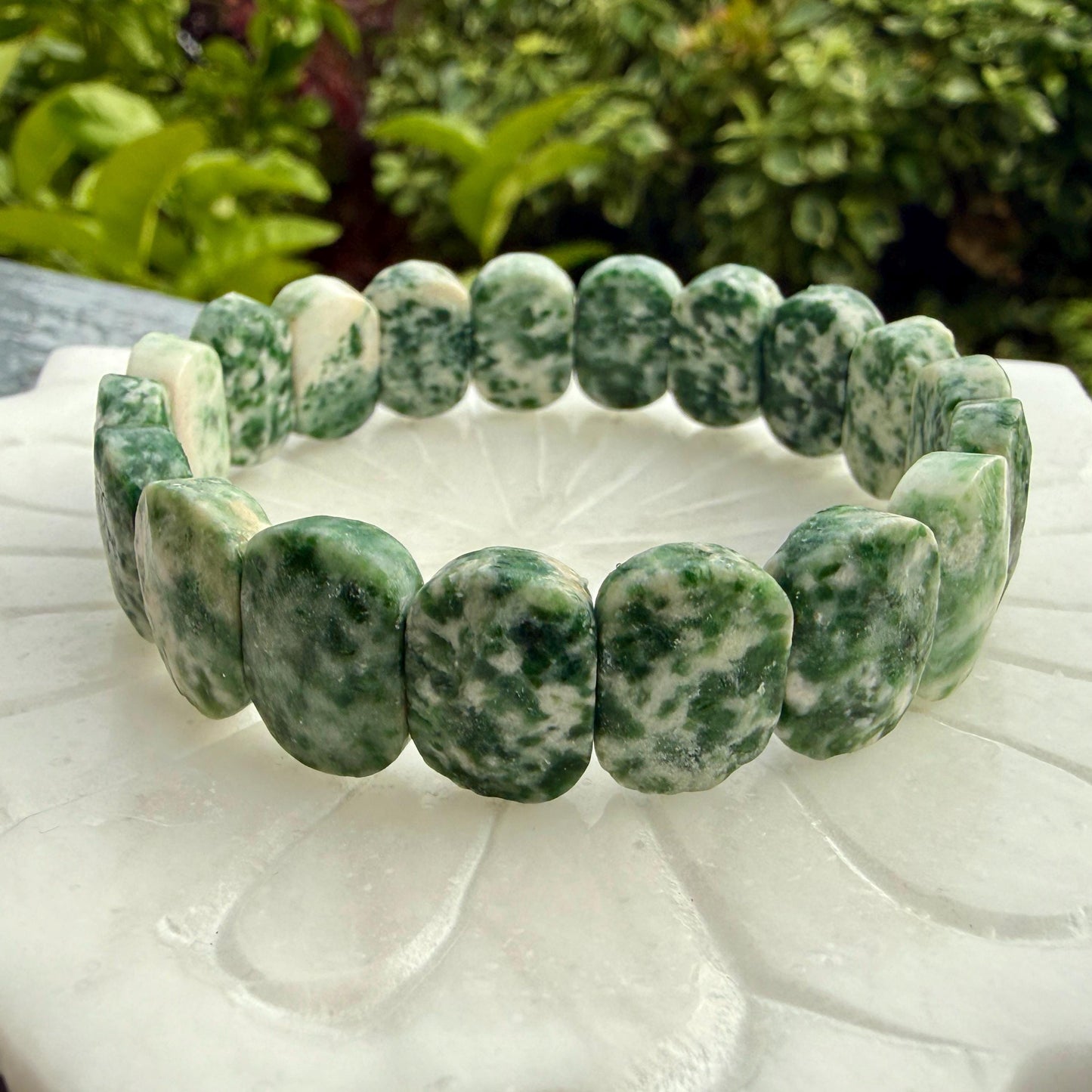 Tree Agate Bracelet – Oval Faceted