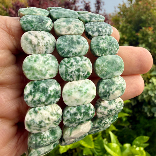 Tree Agate Bracelet – Oval Faceted
