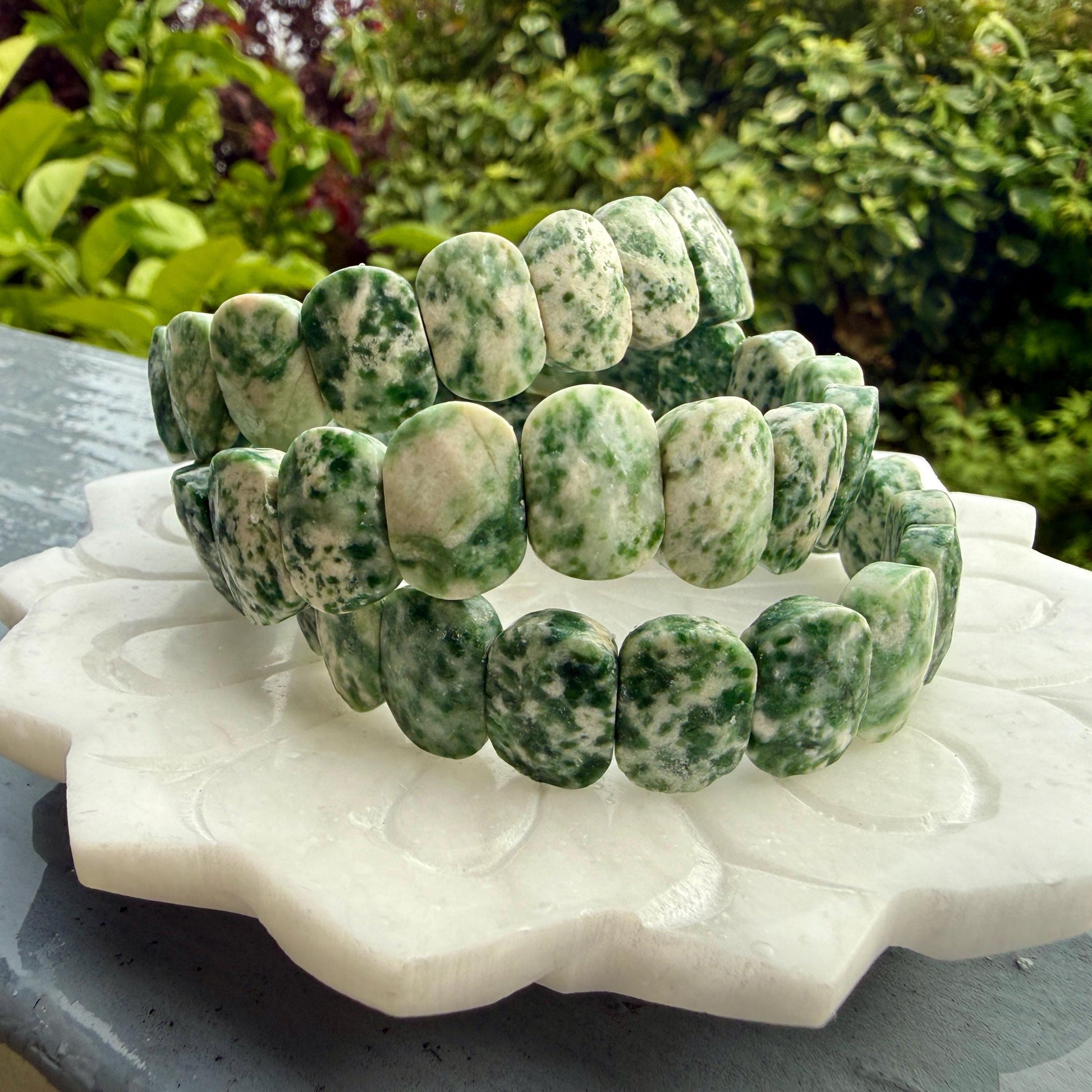Tree Agate Bracelet – Oval Faceted