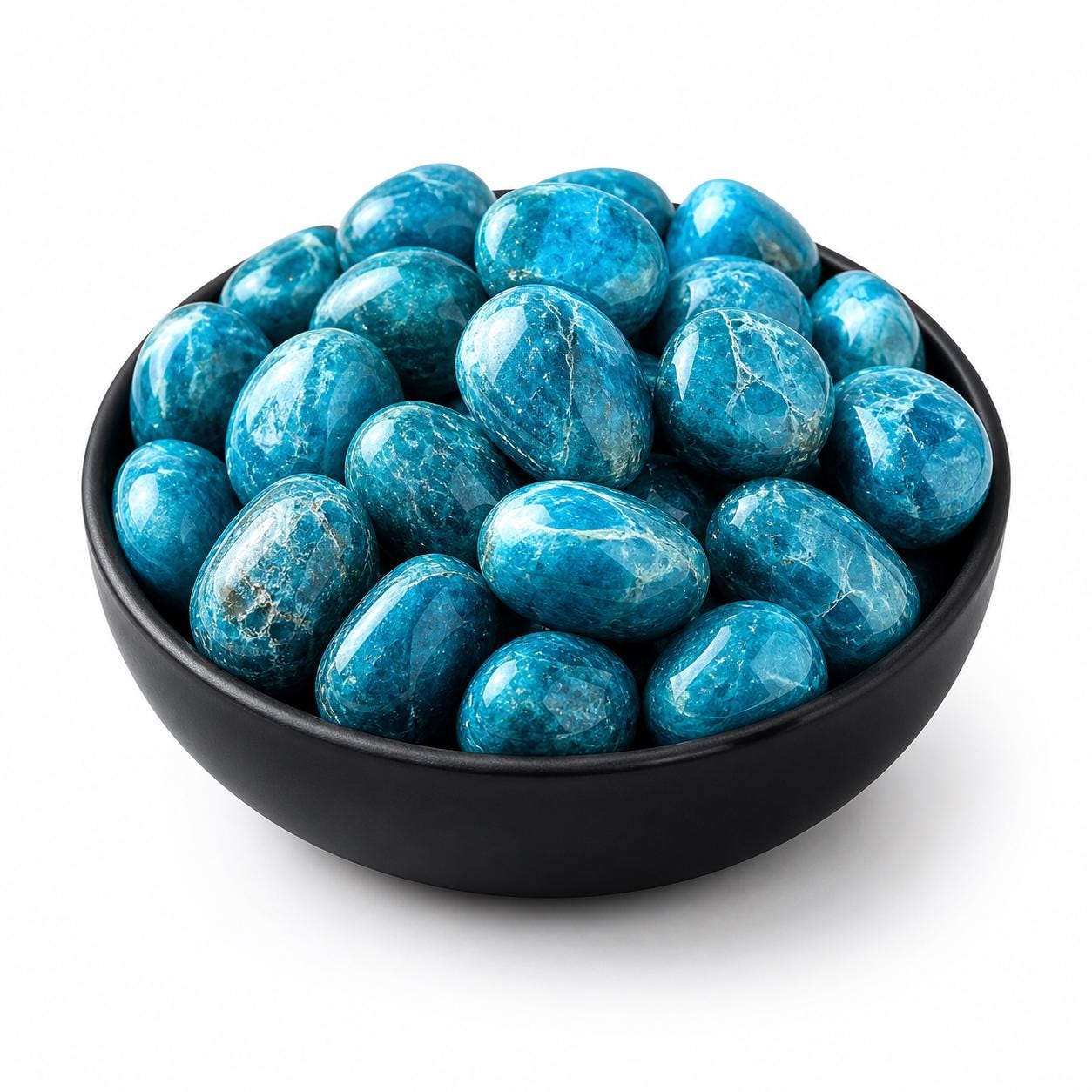 Blue Apatite Stone – Tumbled Crystal for Clarity, Focus & Manifestation | Third Eye and Throat Chakra
