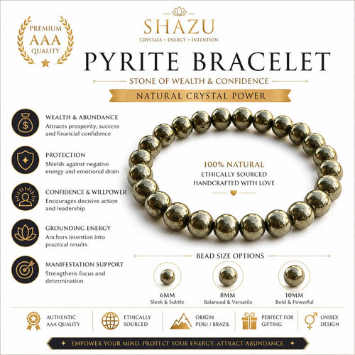 AAA Pyrite Bracelet – Stone of Wealth & Confidence