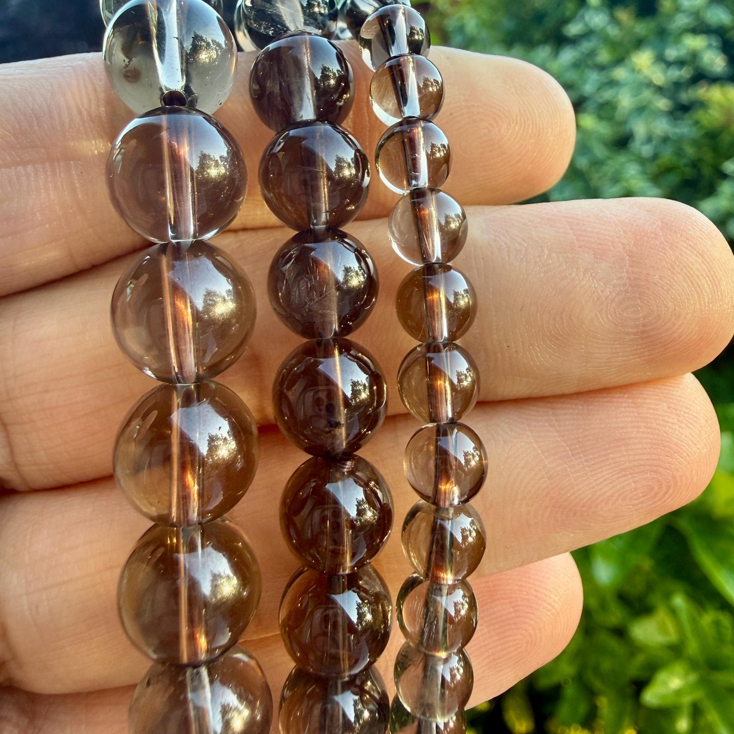 AAA Smoky Quartz Bracelet – Natural Protection Crystal for Grounding, Anxiety Relief & Energy Cleansing