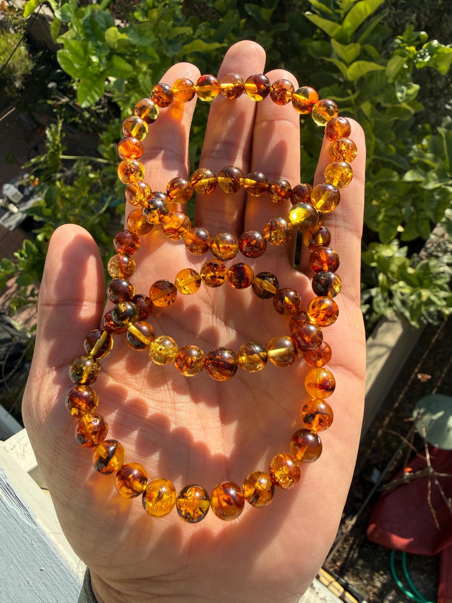 Authentic Baltic Amber Bracelet - Flower Amber Jewelry Gift for Her