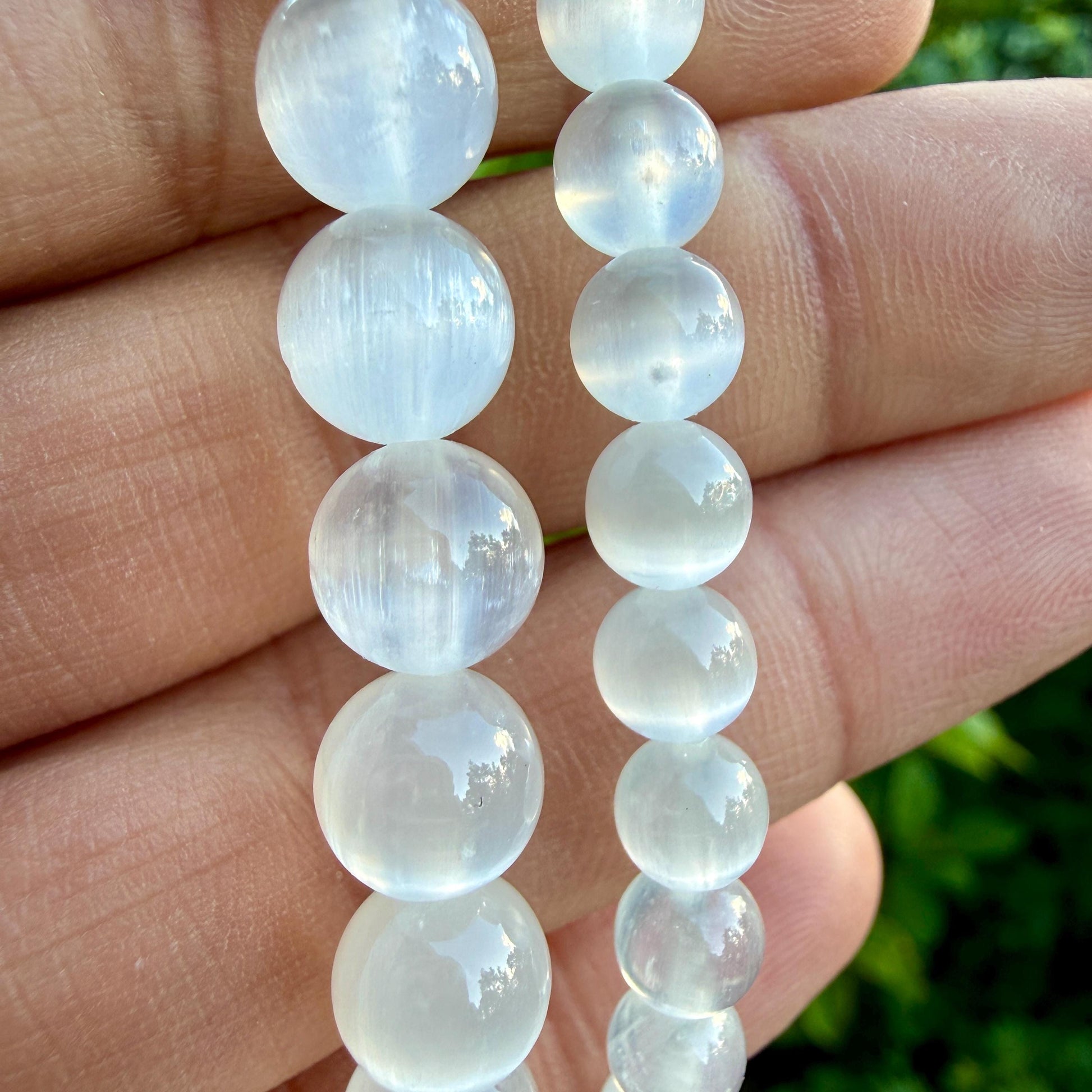 Selenite Bracelet — Soft Light — part of the Shazu Calm Set
