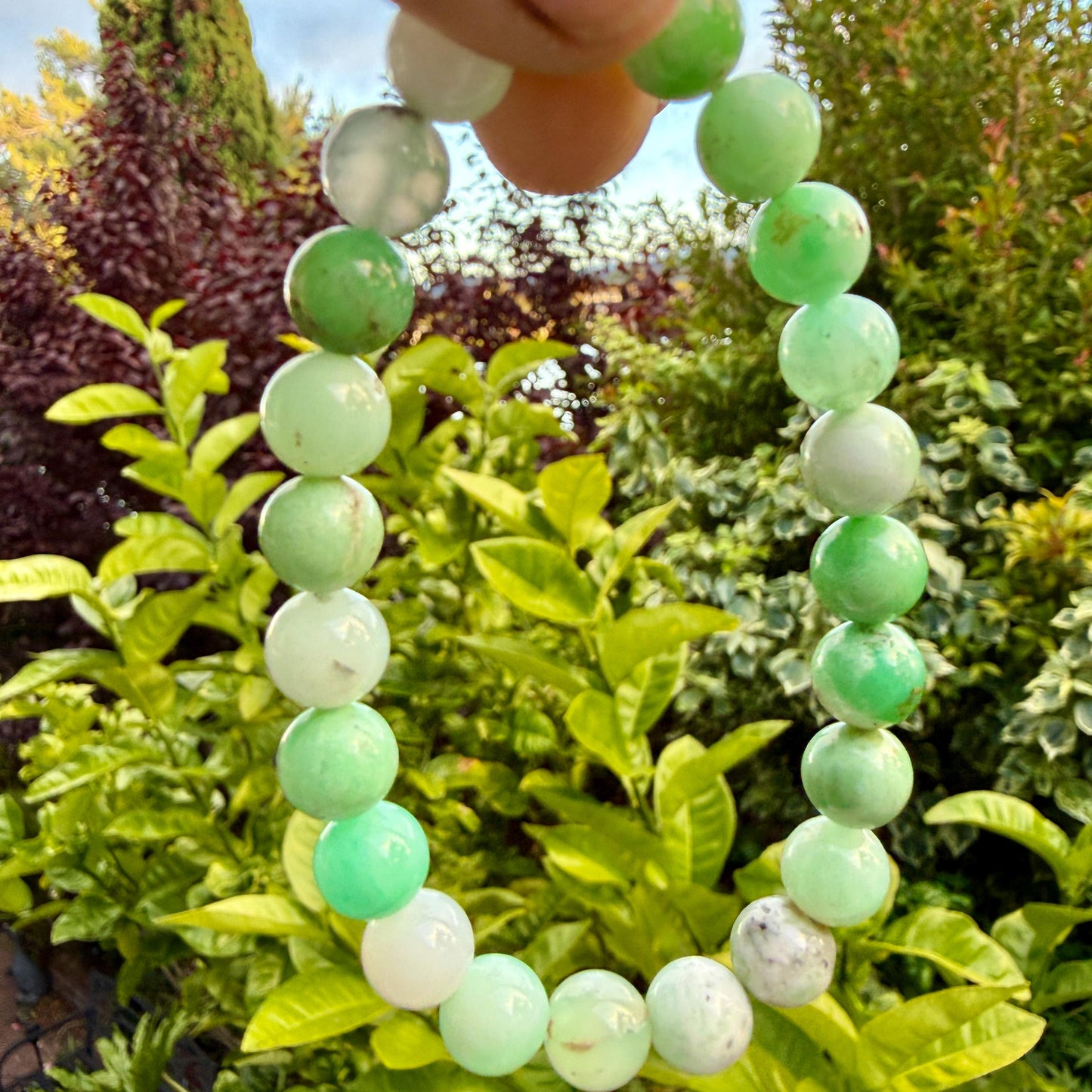 AAA Chrysoprase Bracelet – Natural Crystal Bracelet for Abundance, Joy & Heart Chakra Growth