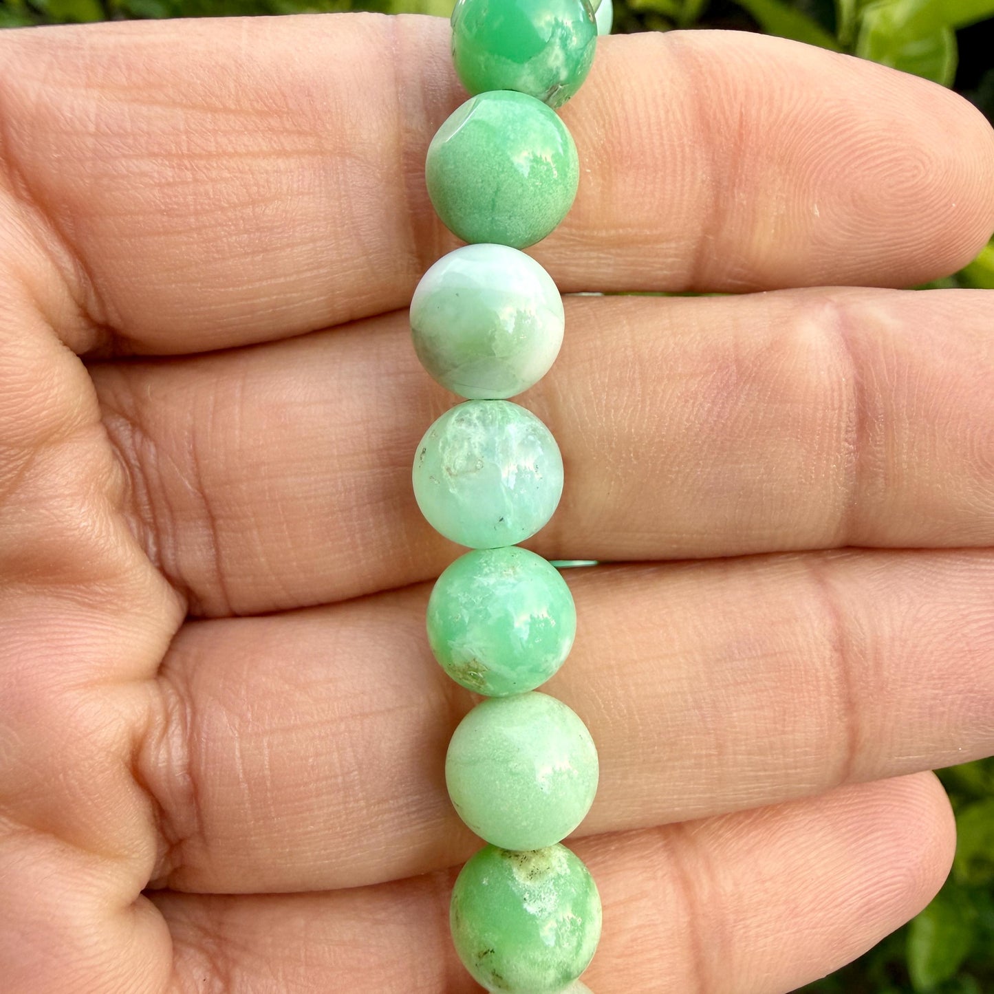 AAA Chrysoprase Bracelet – Natural Crystal Bracelet for Abundance, Joy & Heart Chakra Growth