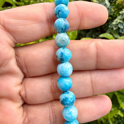 AAA Blue Smithsonite Bracelet – Natural Crystal Bracelet for Calm, Communication & Emotional Harmony