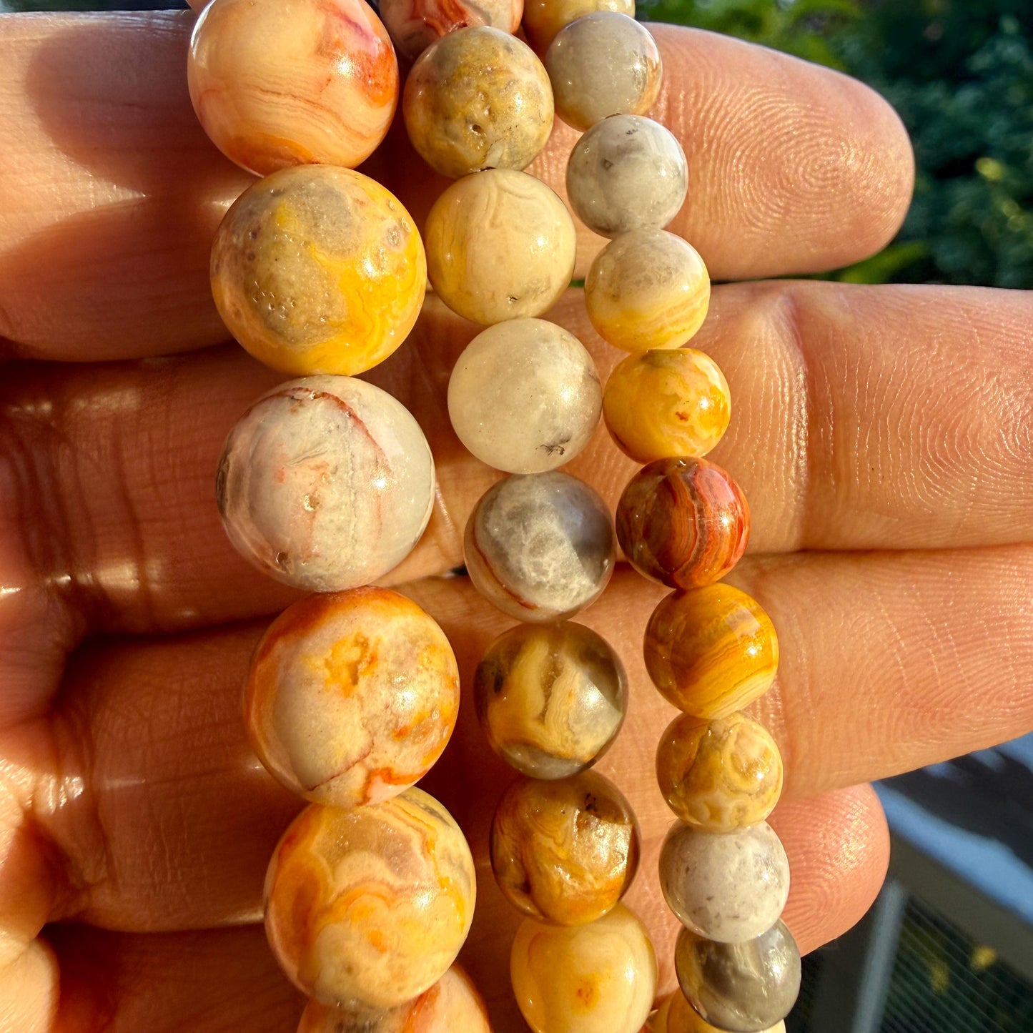 Crazy Lace Agate Bracelet–Crystal for Joy, Balance & Positive Energy