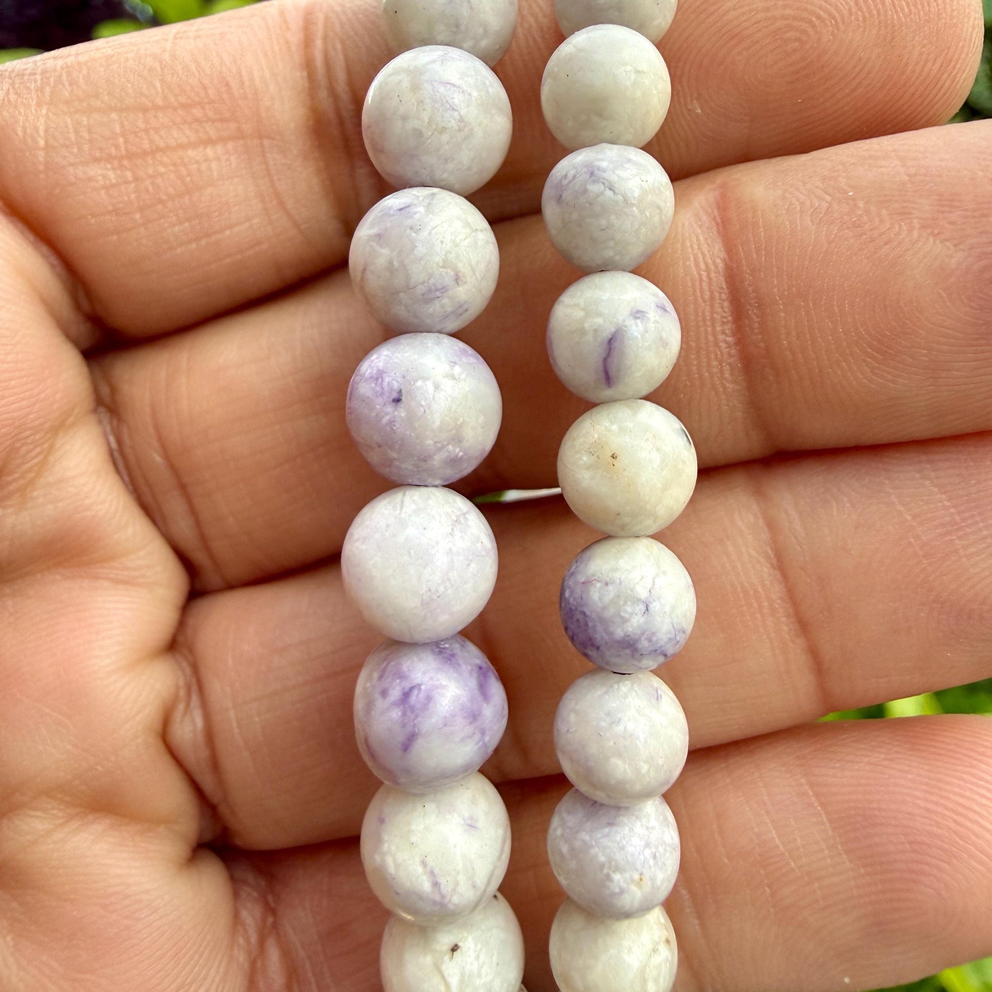 AAA Tiffany Stone Bracelet – Purple Opal Fluorite Crystal Bracelet for Intuition, Transformation & Spiritual Growth