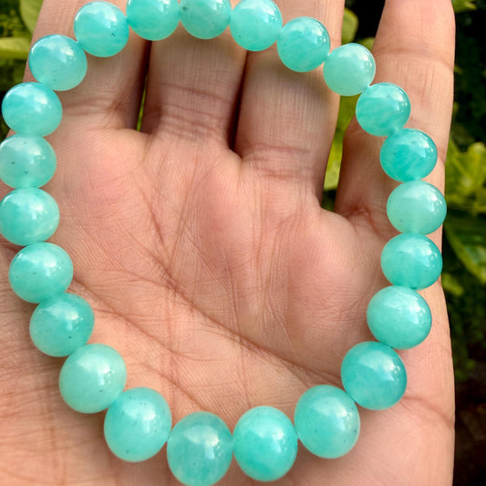 Peruvian Amazonite Bracelet — Calm & Clear Voice