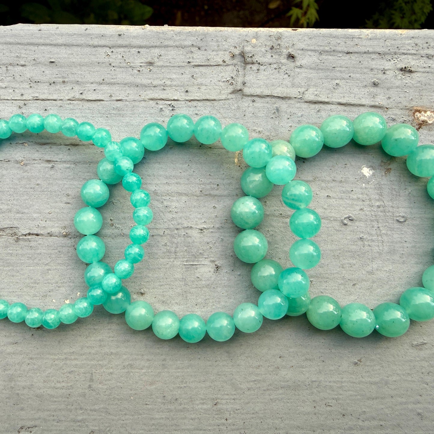 AAA Aqua Blue Peruvian Amazonite Bracelet – Natural Crystal Bracelet for Balance, Communication & Positive Energy