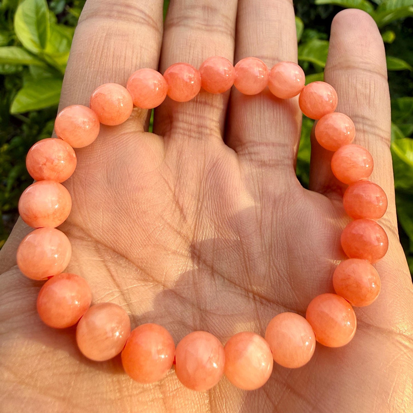 AAA Orange Calcite Bracelet – Natural Crystal Bracelet for Joy, Motivation & Positive Energy