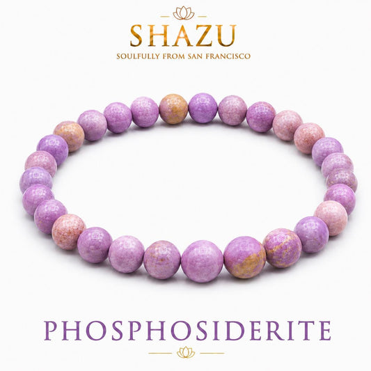 Phosphosiderite Bracelet — Calm & Intuition