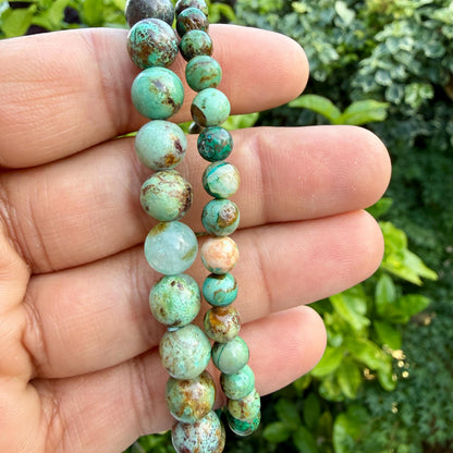 AAA African Turquoise Bead Bracelet – Natural South African Jasper Bracelet for Transformation, Growth & Positive Change