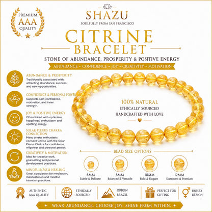 Citrine Bracelet — Warm Abundance