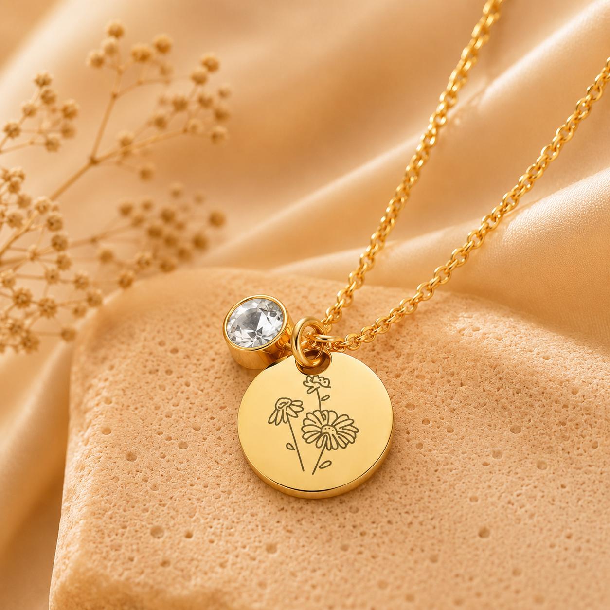 Birth Flower Necklace — Your Month