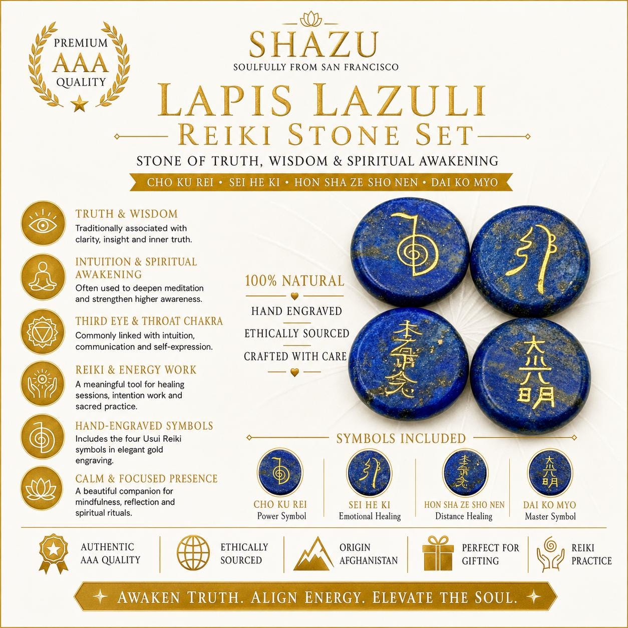 Lapis Lazuli Reiki Set — Deep Knowing